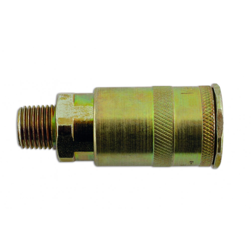 Image for Connect 30953 Fastflow Single Action Male Air Line Coupling 1/4'' BSP Pk 3