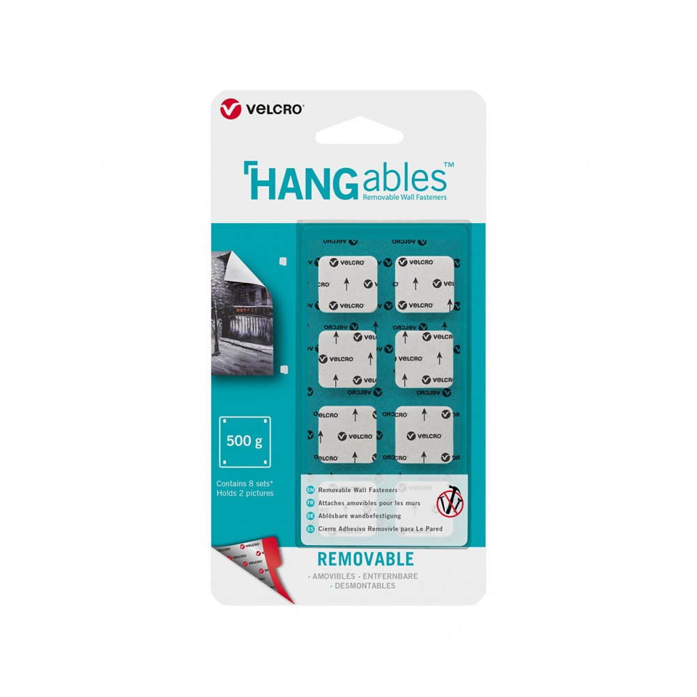 Image for VELCRO® Brand HANGables 19mm squares. 8 ct. 6/24
