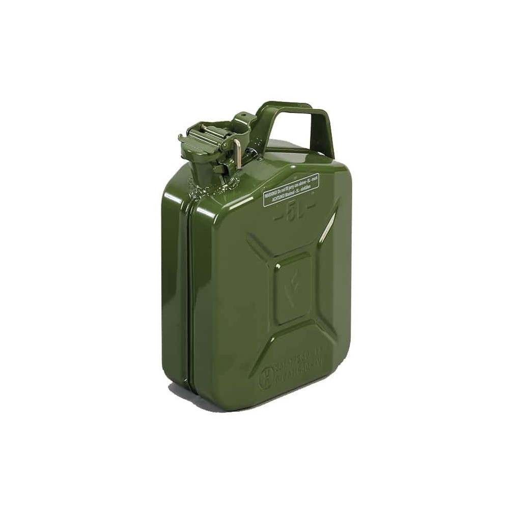 Image for CarPlan MCP005 Jerry Can Green Metal - 5Ltr