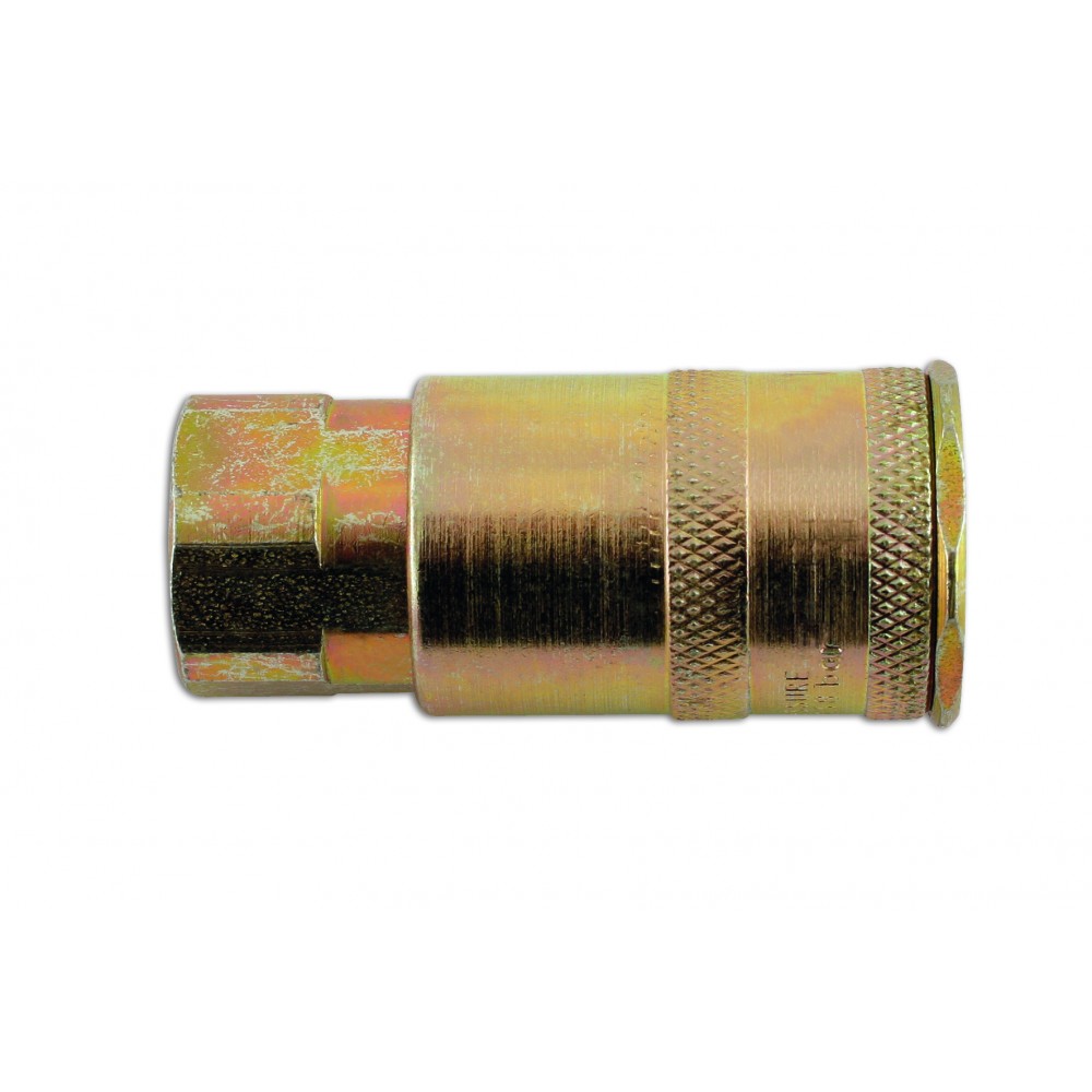 Image for Connect 30952 Fastflow Single Action Female Air Line Coupling 1/4 BSP Pk 3