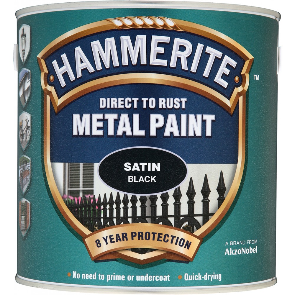 Image for 908 HM Metal Paint - Satin Black 2.5Ltr